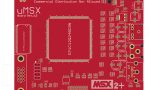 Голая печатная плата uMSX Rev.3.5, красная маска