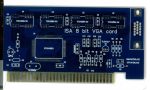 Печатная плата ISA 8bit VGA card
