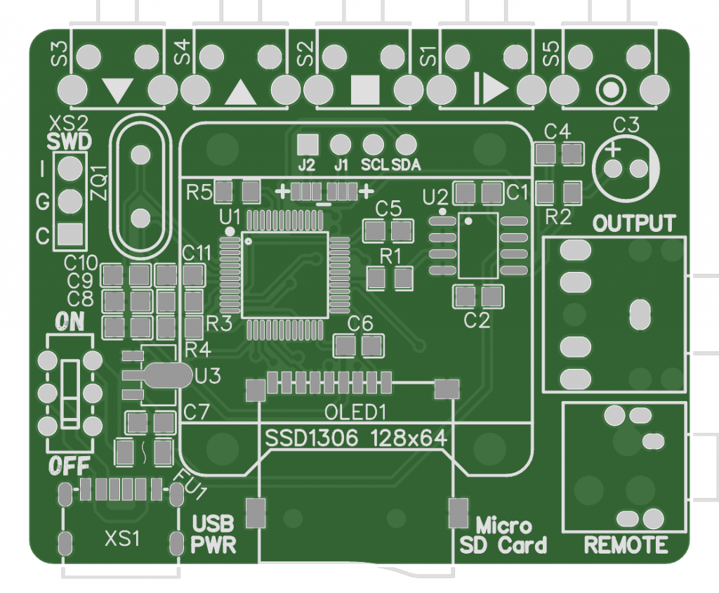 Печатная плата MaxDuino STM32 v3 (синяя маска) #Y10