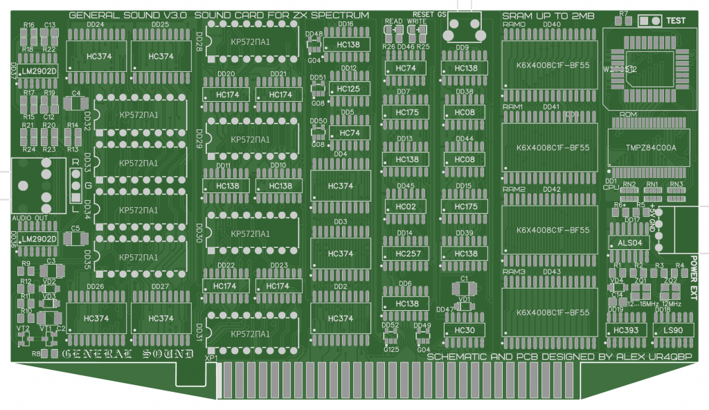 Печатная плата General Sound v3.0 SMD
