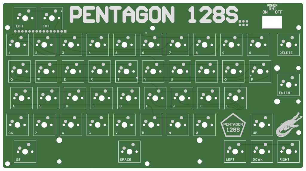 Печатная плата клавиатуры Pentagon 128S